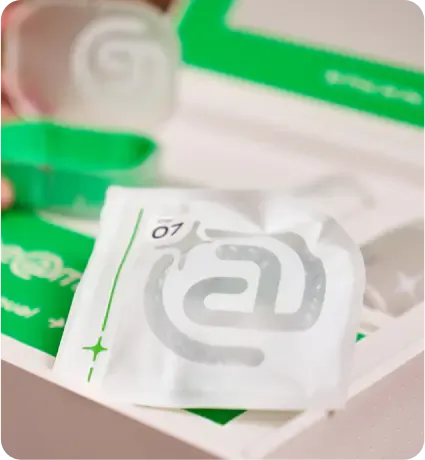 Beame 透明牙箍安全衛生,每個透明牙箍獨立包裝。
